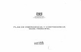PLAN DE EMERGENCIA Y CONTINGENCIA SEDE PRINCIPAL · 2020-06-08 · adecuada de actuación al presentarse un suceso que pueda considerarse como emergencia. Alcance: Este plan de emergencias