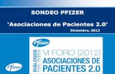 SONDEO PFIZER ‘Asociaciones de Pacientes 2.0’ · 2017-07-03 · sanitarias han ido sumándose paulatinamente a la web 2.0, al igual que las asociaciones de pacientes. Cada vez