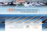 IIIEl III Congreso Nacional sobre Energía Solar Fotovoltaico programado por ExpoSolar Colombia contempla como premisa el proporcionar conocimiento técnico de punta, adquirido por