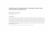 EMPRESAS DE INSERCIÓN: RAZONES PARA UNA FISCALIDAD …ciriec-revistajuridica.es/wp-content/uploads/021-004.pdf · de la inserción económica y social”; Proyecto PERSE (2001-2004)