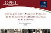 Política Social y Aspectos Políticos de la Medición ... · Tasa de pobreza multidimensional (IPM-Colombia) 34.7% 22.5% -12.2% Número absoluto de personas pobres según el IPM