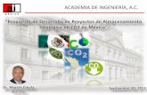 ACADEMIA DE INGENIERÍA, A.C. · Propuesta para el Desarrollo de Proyectos Integrados de CCS-EOR en México CCS EN MÉXICO En México se han desarrollado varias actividades con el