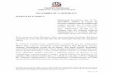 República Dominicana TRIBUNAL CONSTITUCIONAL EN NOMBRE DE …€¦ · El Tribunal Superior Administrativo al declarar la improcedencia de la acción de amparo de cumplimiento que