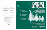 Programa Concert Nadal 2019 Gandia - Universitat de València · 2019-12-05 · 2011 ﬁns a agost de 2018, per Hilari García, i des de setembre de 2018, Beatriz Fernández Aucejo