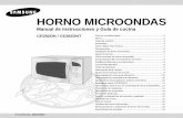 HORNO MICROONDAS - Instalaciأ³n del horno microondas Coloque el horno sobre una superficie plana, estable