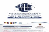 Conferencistas Principales - Unipamplona...I ENCUENTRO INTERNACIONAL DE INVESTIGACIÓN EDUCATIVA EN EL MARCO DE LA COOPERACIÓN ACADÉMICA INTERINSTITUCIONAL Cúcuta I Norte de Santander