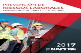 PREVENCIÓN DE RIESGOS LABORALES · 2020-02-05 · 10 11 Programa de Actividades Formativas Lima 2017 PReveNciÓN De Riesgos LaoRaLe s Área Actividad Fecha Sistema de Gestión de