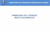 MINISTERIO DE FINANZAS: PRINCIPALES LOGROS€¦ · Emergencias 4.592,00 3.360,00 73,17 Fortalecimiento del Sistema de Administración Financiera del Sector Público Ecuatoriano Esigef