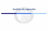 Análisis de regresión...•El análisis de regresión trata del estudio de la dependencia de una variable (variable dependiente) respecto de una o más variables (variables explicativas)