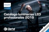 Catálogo luminarias LED profesionales 2019LUMINARIAS de vía pública Roadfighter * en Chile el grado IP67 e IK10 logrado en laboratorio PUCV acreditado. CÓDIGO DARTEL DESCRIPCIÓN