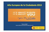 Año Europeo de la Ciudadanía 2013573241fb-f320-413e-b763... · 2017-09-20 · Europea mantendráamplias consultas con las partes interesadas. 4. Un grupo de al menos un millón