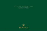 OYSTER PERPETUAL EXPLORER...sobre la evolución del Oyster. En 1953, una de estas expediciones iba a lograr el primer ascenso a la cumbre del mundo. El Oyster Perpetual Explorer, nacido