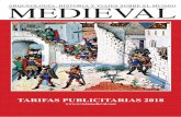 Tarifas publiciTarias 2018 - Revista Medieval · La revista MEDIEVAL se distribuye en los principales quioscos de España, Portugal, Latinoamérica y mediante suscripciones únicamente