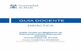 420001 Didactica G430 14-15 - UAH€¦ · Pérez Gómez, A. I. (2007). La naturaleza de las competencias básicas y sus implicaciones pedagógicas. Cuadernos de Educación de Cantabria,