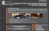 DIRECTOR DE SEGURIDAD - Ministerio de Defensa de España · 2017-08-04 · Director de Seguridad ofrece una formación multidisciplinar, especializada y prepara a profesionales de