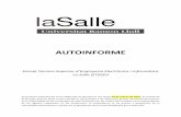 La Salle - 2016.03.17 Autoinforme ETSEEI - MET · 2016-03-18 · AUTOINFORME Escola Tècnica Superior d’Enginyeria Electrònica i Informàtica La Salle (ETSEEI) El presente autoinforme