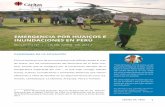 EMERGENCIA POR HUAICOS E INUNDACIONES EN PERÚ · 2019-06-01 · RESPUESTA DE CÁRITAS DEL PERÚ Ante esta situación de emergencia en el país, Cáritas del Perú lanzó en un primer
