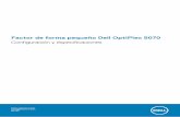 Factor de forma pequeño Dell OptiPlex 5070€¦ · Plataforma comercial Windows 10 N-2 soporte del sistema operativo durante 5 años Todas las plataformas comerciales recientemente