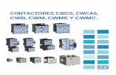 CONTACTORES CWC0, CWCA0, CWB, CWM, CWME Y CWMC. · Contactores y enclavamiento mecánico deben ser comprados por separado. Código Descripción Bloque de Contactos Auxiliares Frontales