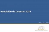 Rendición de Cuentas 2016 - UruguayLineamientos de cara a la próxima Rendición de Cuentas 5. Contemplar aumentos de gasto sólo para 2018. Dada la incertidumbre existente respecto