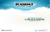 Designing Games with Kodu Game Lab - Trainer Manual v2ctc.gob.do/recursos/wp-content/uploads/2016/11/... · 5 “Si has escrito una subrutina de software que tome más de diez argumentos,