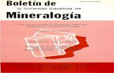 la Sociedad Española de Mineralogía · Ficha de inscripción a la S.E.M. ..... 67 v. Boletín de la Sociedad Española de Mineralogía, 1996; 19-1 . Índice Comunicaciones Contribución