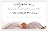 diplome FVD Global House SA...Top 100 Profit România 2018 TOP 100 Certificat de I Listo Firme.ro Locul 3 în Top Profit România 2018 Certificat de I Listo Firme.ro
