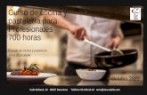 Curso de cocina y pastelería para Profesionales 700 horas · Curso de cocina y pastelería para Profesionales 700 horas Escuela de cocina y pastelería Terra d'Escudella Calle Bofarull,