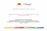 DEPARTAMENTO DEL HUILA DEPARTAMENTO ...sirhuila.gov.co/images/sirhuila/SIR_2019/EVALUACION_Y...Departamento recursos del Sistema General de Participaciones para la vigencia 2017, un