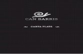 CAN BARRIS CARTA ESPECIAL 2020 · • La ració de Cargols és de 50 unitats aprox.// La ración de Caracoles es de 50 unidades aprox. - 14,50 • Llaunes 60, 100, 150, 200 unitats