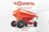 GIMETAL SRL GIMETAL SRL · La tolva multipropósito GIMETAL MP22 puede ser utilizada para complementar tanto las tarea de siembra como de cosecha, ya que facilita la carga, traslado