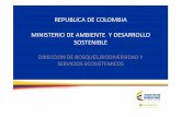 REPUBLICA DE COLOMBIA MINISTERIO DE …...•EXCLUSIONES DEL DECRETO 1376 DE 2013 • El Ministerio de Ambiente y Desarrollo Sostenible, sus entidades científicas adscritas y vinculadas,