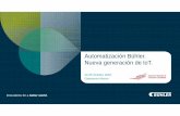 Automatización Bühler. Nueva generación de loT. · 2019-10-15 · • Gestión de recetas complejas, de los productos y de las órdenes de trabajo. • Estadísticas e informes