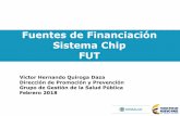 Fuentes de Financiación Sistema Chip FUT · Fuentes de Financiación Para financiar el desarrollo de acciones colectivas de Salud Pública PIC y GSP Código Todas las Fuentes 100