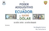 EL PODER ADQUISITIVO - cidecuador.org · Costo de la canasta Básica familiar en $ USD Salario mínimo vital en $ USD Resultados y Discusión Caminando en un Ecuador Dolarizado Precio