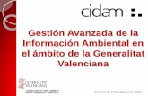 Gestión Avanzada de la Información Ambiental en Valenciana...(Art. 14 proyecto Decreto) Textos de tratados, convenios y acuerdos internacionales y legislación comunitaria, estatal