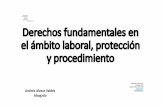 Presentación derechos fundamentales - CCS · 2019-09-04 · Derechos fundamentales en el ámbito laboral, protección y procedimiento Andrés Alvear Valdés Abogado Miraflores 178
