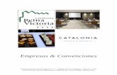 Empresas & Convenciones - Catalonia Hotels · 2016-05-11 · Chupito de Bloody Mary con aceitunas Chupito de fresones con almendra frita ... Taco de bacalao a baja temperatura sobre