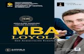 El MBA LOYOLA, Master in Business€¦ · Programa Ejecutivo de Post Grado con Acreditación Internacional. El MBA LOYOLA, Master in Business Administration, Versión para Guatemala,