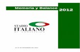 Memoria y Balance 2011 2012 - stadioitalianodiconcepcion.cl · agrado de informar y presentar la Memoria y Balance, correspondiente al período comprendido entre el 01 de enero y