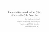 Tumeurs Neuroendocrines (bien différenciées) du Pancréas · Placebo 85 58 (68 %) 29,1 (16,4-36,8) Sunitinib 86 55 (64 %) 38,6 (25,6-56,4) N Événements SG médiane (mois) (IC