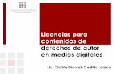 Presentación de PowerPoint - Aldea Virtualaldeavirtual.infotec.com.mx/.../06/CINTHIA-Castillo...Cinthia Dinorah Castillo Loredo. PROPIEDAD INTELECTUAL DERECHOS DE AUTOR PATENTES MODELOS