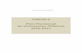 ANEXO II Plan Plurianual de Inversiones Públicas 2015-2017 · Inversiones JurOgUEPg.Sg.Py.Ac.Ob.FF Denominación Inversión (en pesos) PLAN PLURIANUAL DE INVERSIONES PUBLICAS 2015-2017