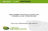 INFORME PRODUCCIÓN DE PANELA EN TRAPICHEbibliotecadigital.agronet.gov.co/bitstream/11438/7772/1... · 2015-06-23 · INFORME PRODUCCIÓN DE PANELA EN TRAPICHE Tercer trimestre de
