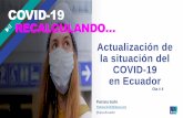 Actualización de la situación del COVID-19 en Ecuador...3‒© Ipsos | Informe Especial COVID-19Ecuador • Las condiciones de los 38.471 casos de COVID-19 que se han confirmado