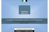 MEMORIA AAAÑAÑÑÑO 2012O 2012 - Junta de Extremadura Portal Institucional de la ... · 2014-01-14 · Fueron organizados por la Unidad de Protección Civil de Extremadura. 23 y