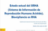 Estado actual del SIRHA (Sistema de Información de ... · Rol asesor de la Comisión Nacional de Reproducción Humana Asistida 5. Agilizar el flujo de la información, integración