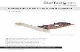 Controlador RAID SATA de 4 Puertos - StarTech.com...Este equipo ha sido probado y se ha determinado que cumple con los límites exigidos para un dispositivo digital Clase B, conforme