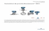 Transmisor de presión Rosemount 3051...Hoja de datos del producto Julio 2017 00813-0109-4001, rev. TA Transmisor de presión Rosemount 3051 Con el transmisor de presión Rosemount