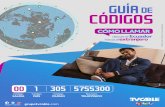 GUÍA CODIGOS · 2020-01-09 · GUÍA CODIGOS DE CÓMO LLAMAR TVCable y Grupo TVCable son marcas registradas. desde el Ecuador hacia al extranjero grupotvcable.com Código SALIDA